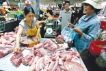 Găm hàng khiến thịt lợn tăng giá mạnh